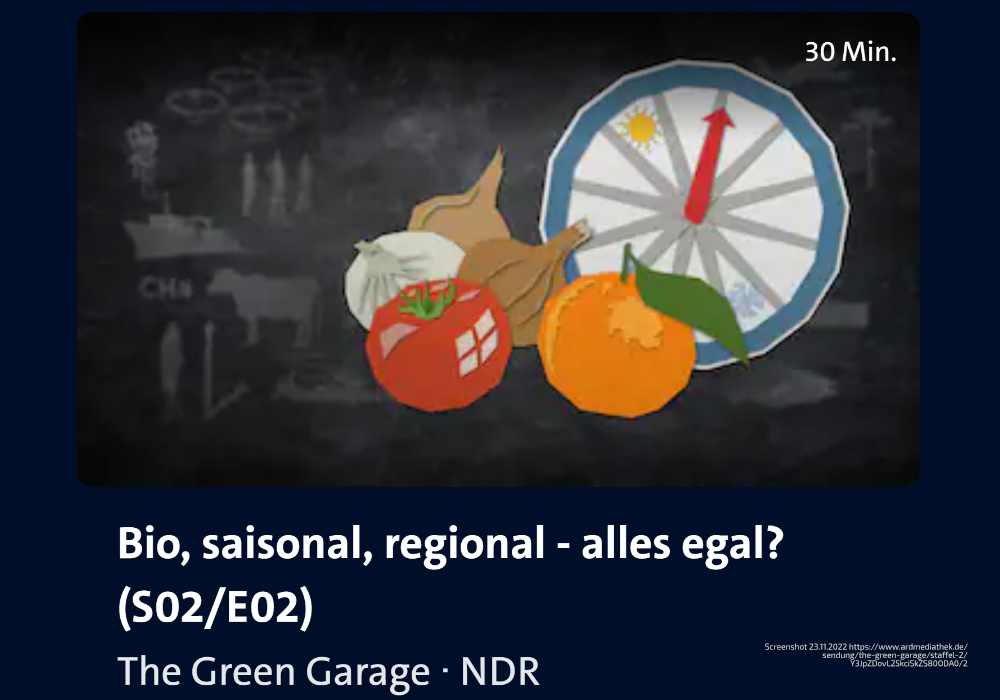 Screenshot The Green Garage S02E02, ARD Mediathek © NDR/Nonfiction Planet