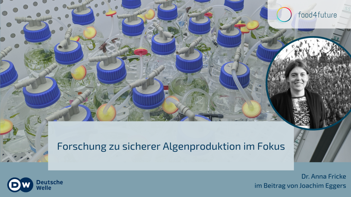 Dr. Anna Fricke  im Beitrag von Joachim Eggers über Forschung zu sicherer Algenproduktion